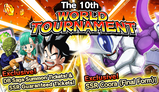 The 10th World Tournament Opens News DBZ Space Dokkan Battle