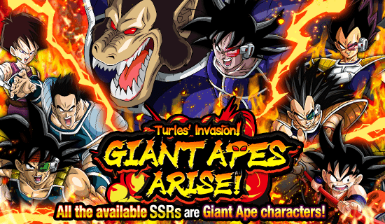 Giant Apes Arise Turles Invasion News DBZ Space Dokkan