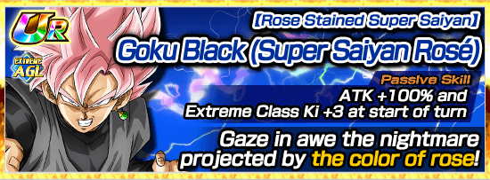 Rose Nightmare Goku Black super Saiyan Rosé/dragonball 