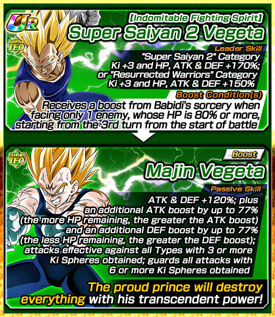 Indomitable Fighting Spirit Super Saiyan 2 Vegeta