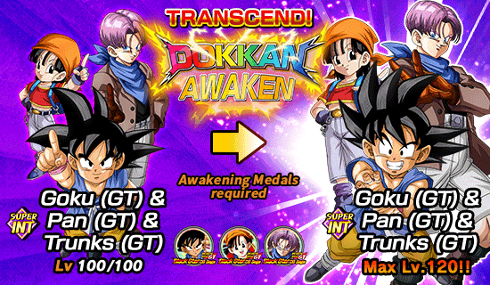 Awakened LR Endless Adventure - Goku (GT) & Pan (GT) & Trunks (GT) Super  INT