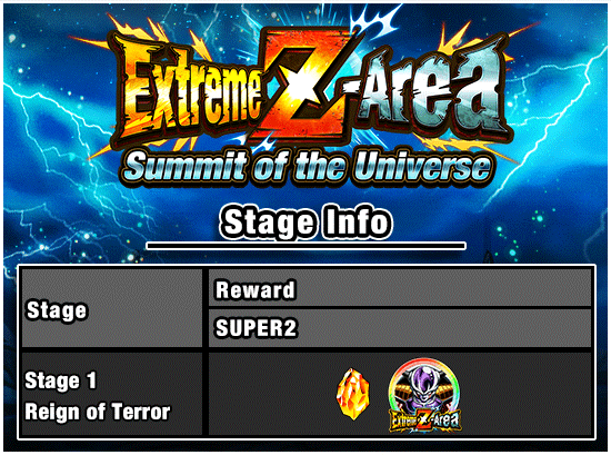 Extreme Z Area Summit of the Universe News DBZ Space Dokkan