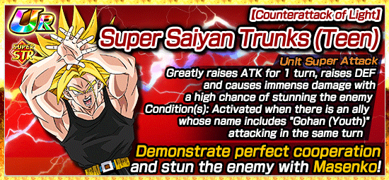 Counterattack of Light Super Saiyan Trunks (Teen)